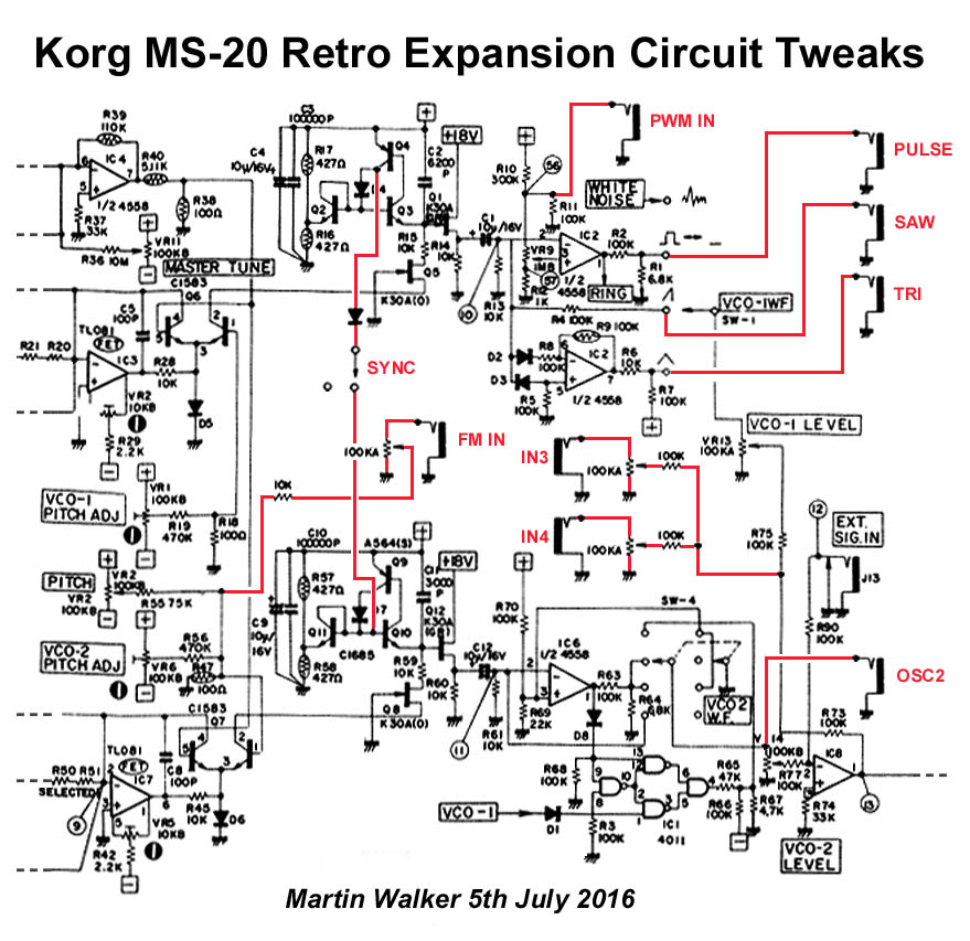 MS-20 Retro Circuit Tweaks